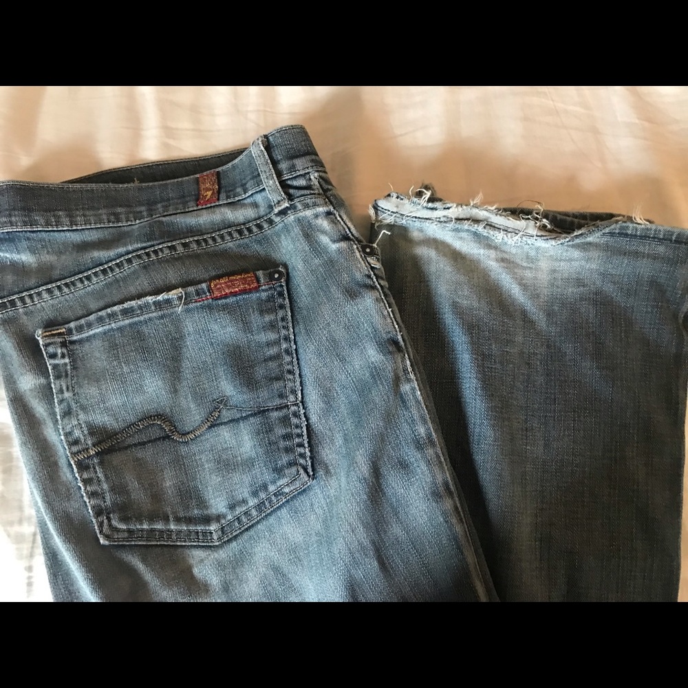 7 for all mankind boot cut size 36